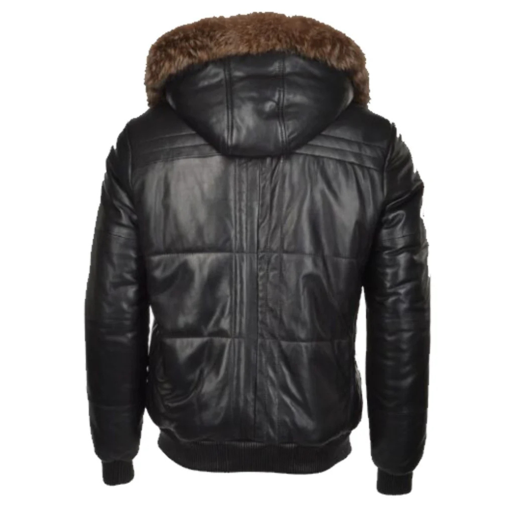 Black Wolf Shearling Jacket