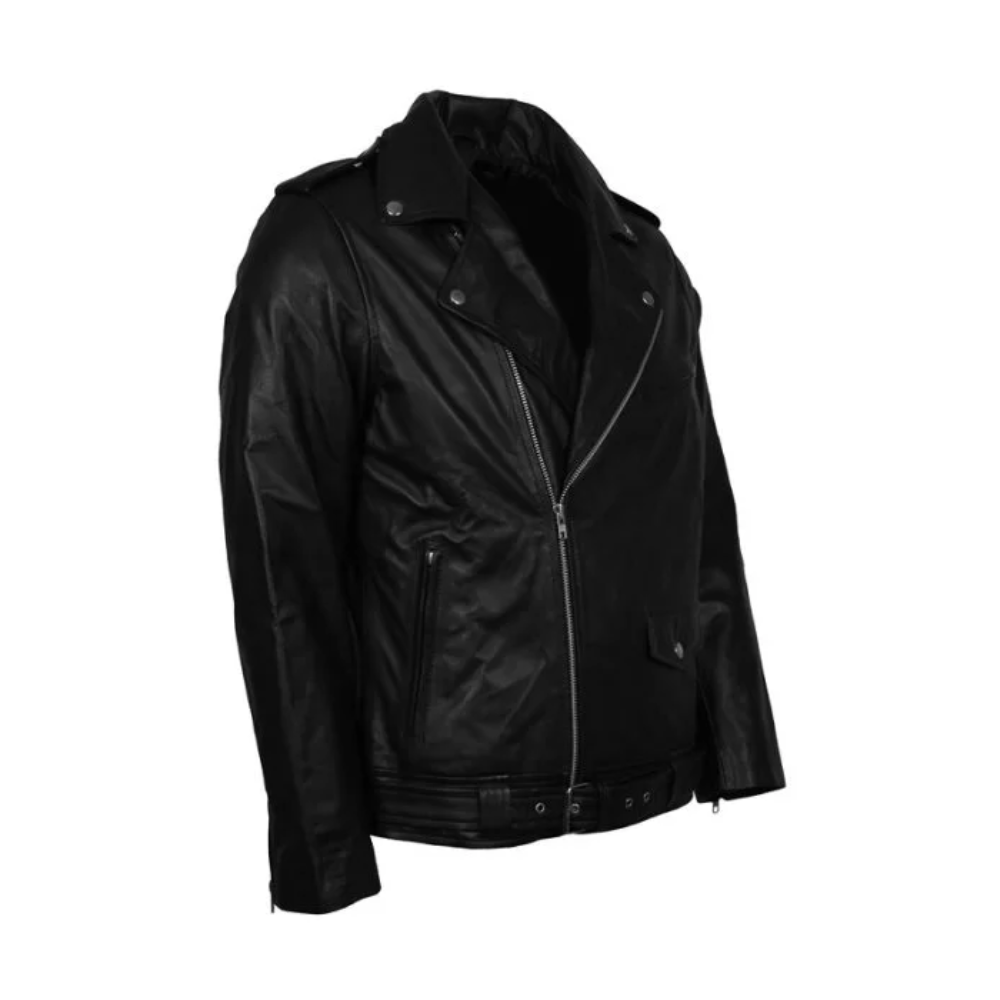 Elvis Presley Brando Biker Leather Jacket