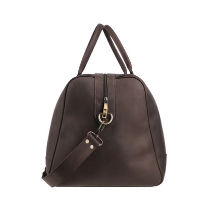 Rustic Brown Leather Duffle