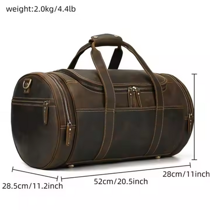 Brown Retro Duffle