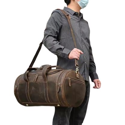 Brown Retro Duffle