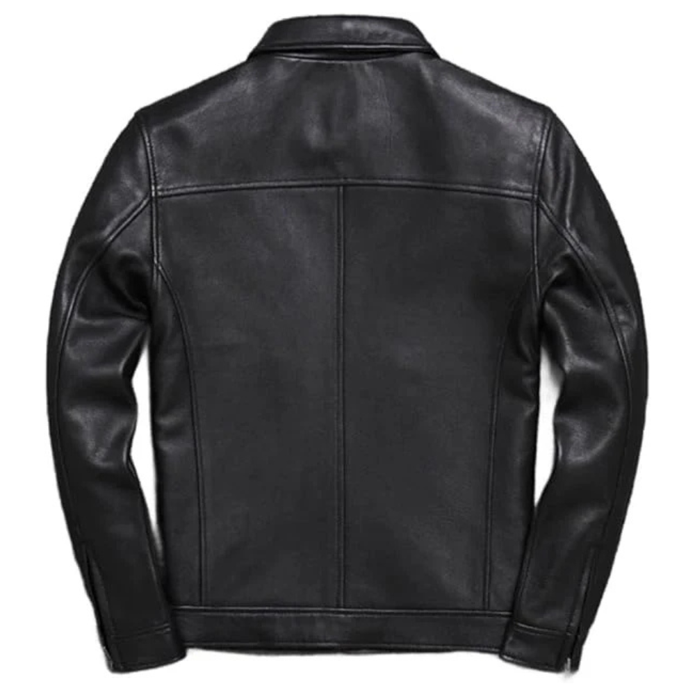 Premium Black Moto Jacket