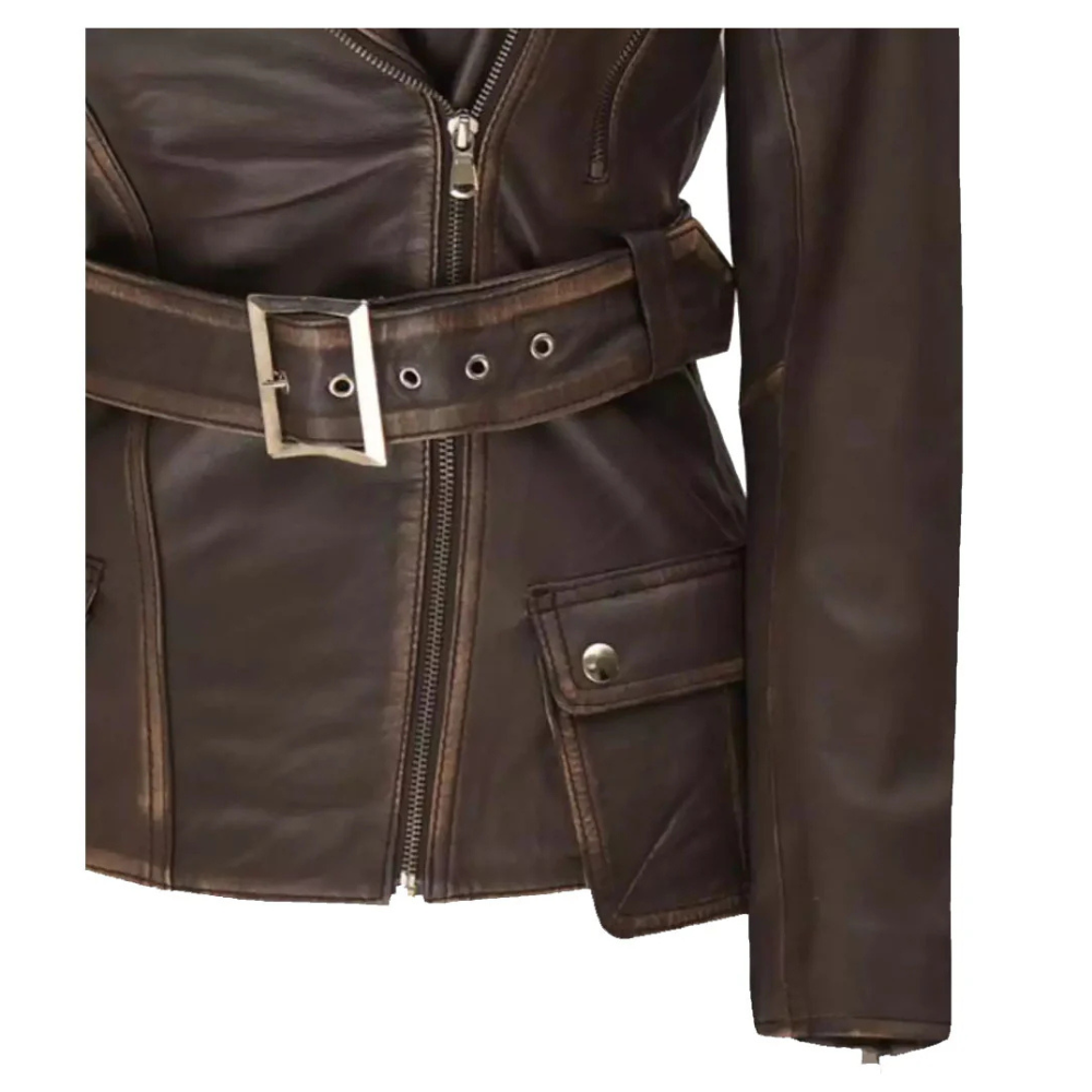 Dark Brown Belted Chic