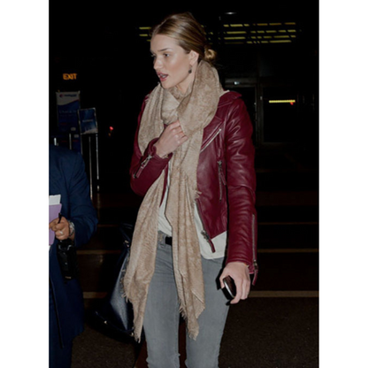 Rosie Huntington Leather Jacket