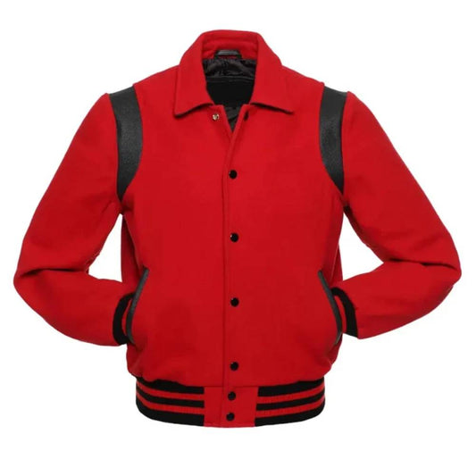 Red-&-Black-Leather-Varsity-Jacket