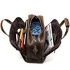 Rustic Leather Briefcase for Men