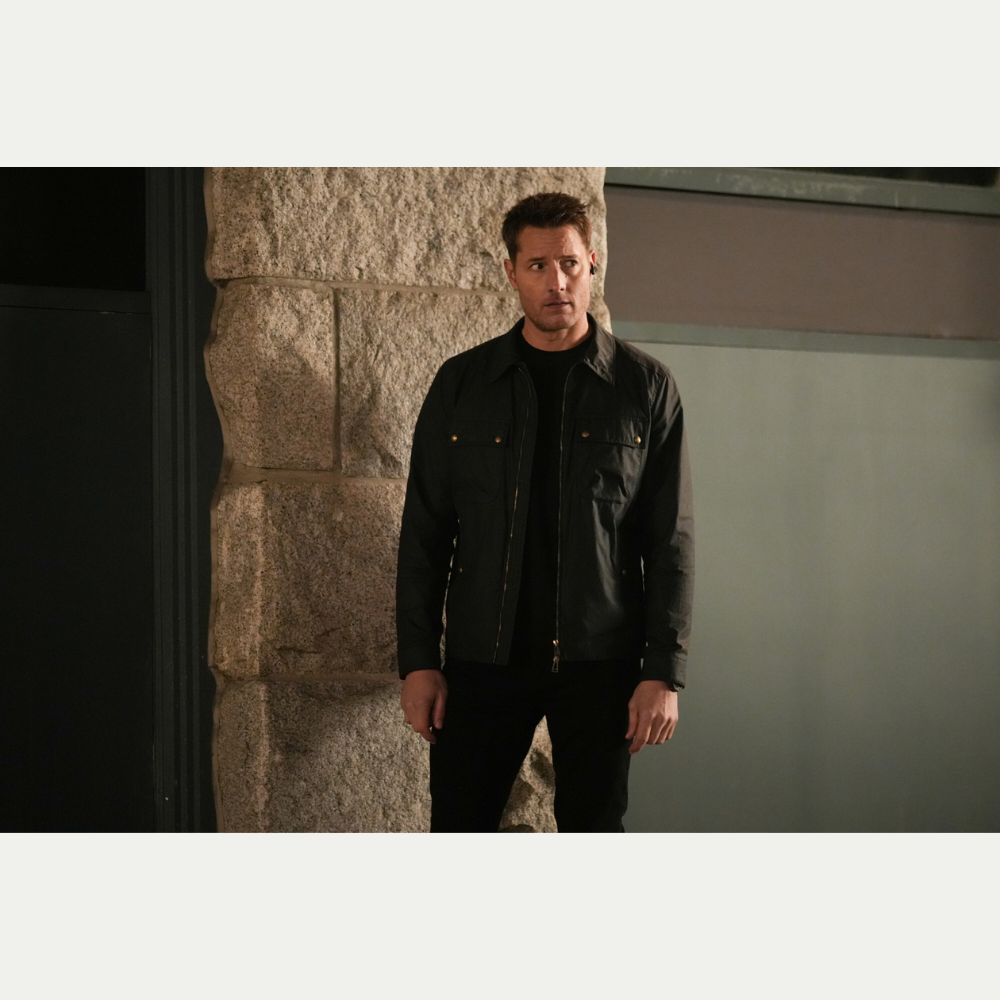 Classic Black Cotton Jacket with Shirt Collar