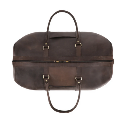 Rustic Brown Leather Duffle