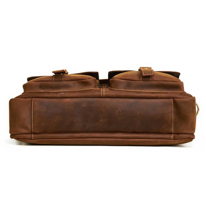 ﻿Brown Posh Leather Briefcase