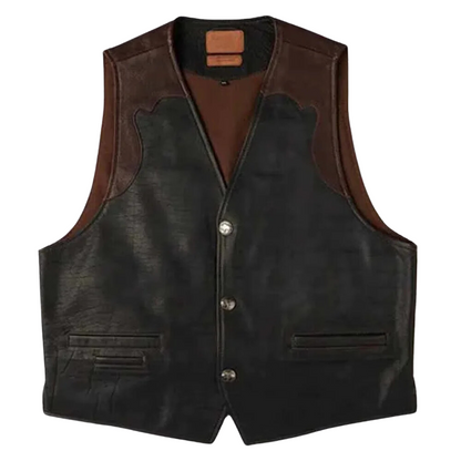 Brack Buffalo Leather Vest