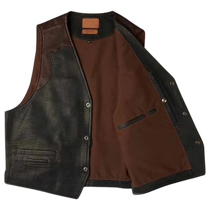 Brack Buffalo Leather Vest