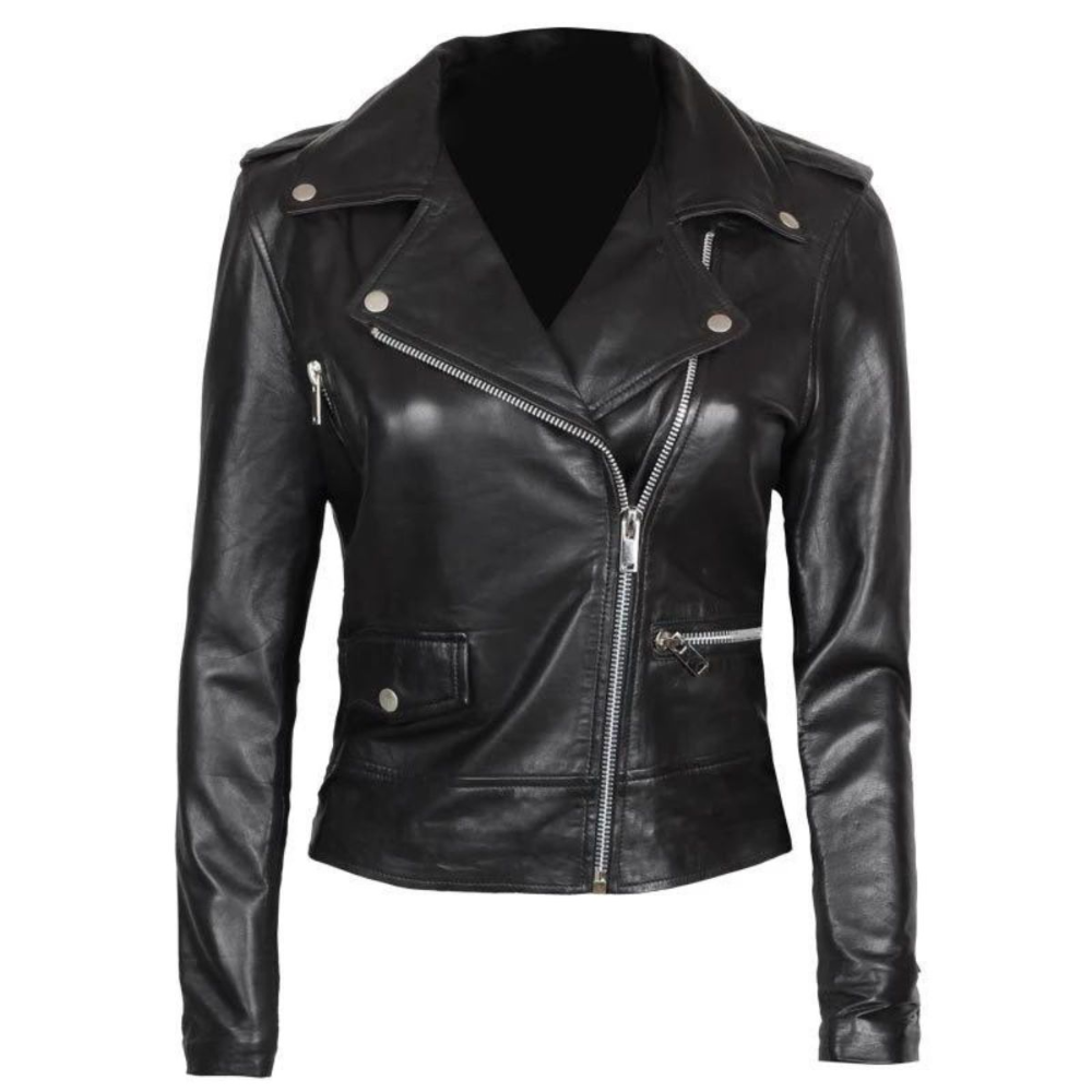 Asymmetrical Black Fury Biker Jacket