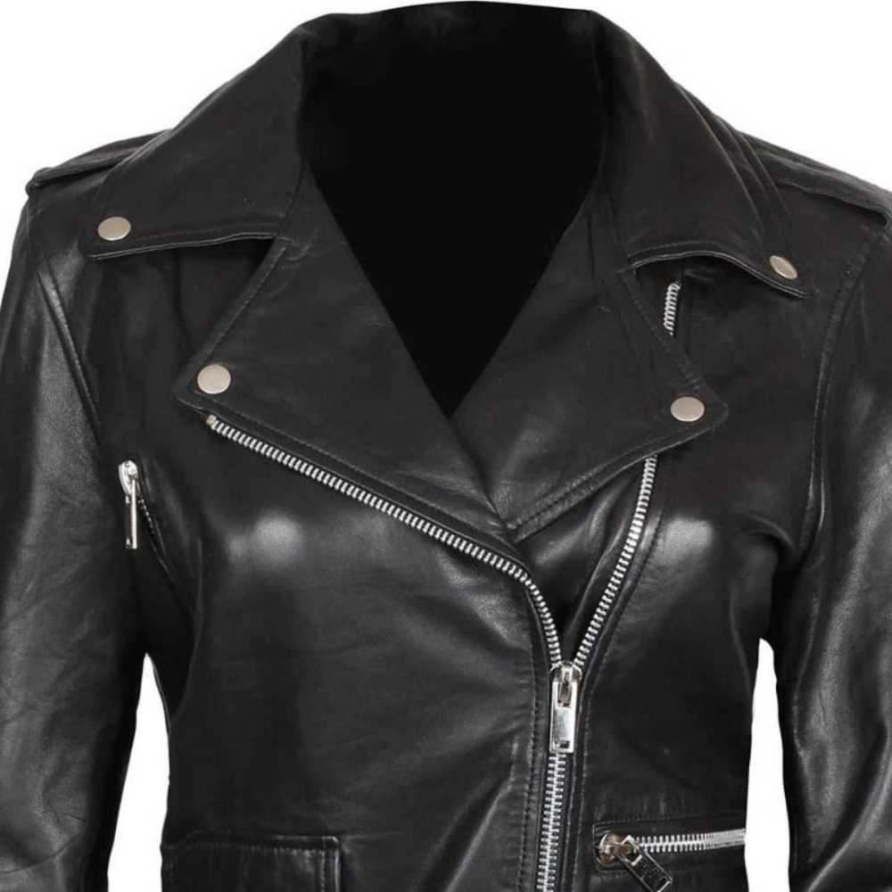 Asymmetrical Black Fury Biker Jacket