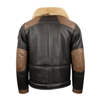 B3 Chocolate Faux Shearling Bomber Jacket