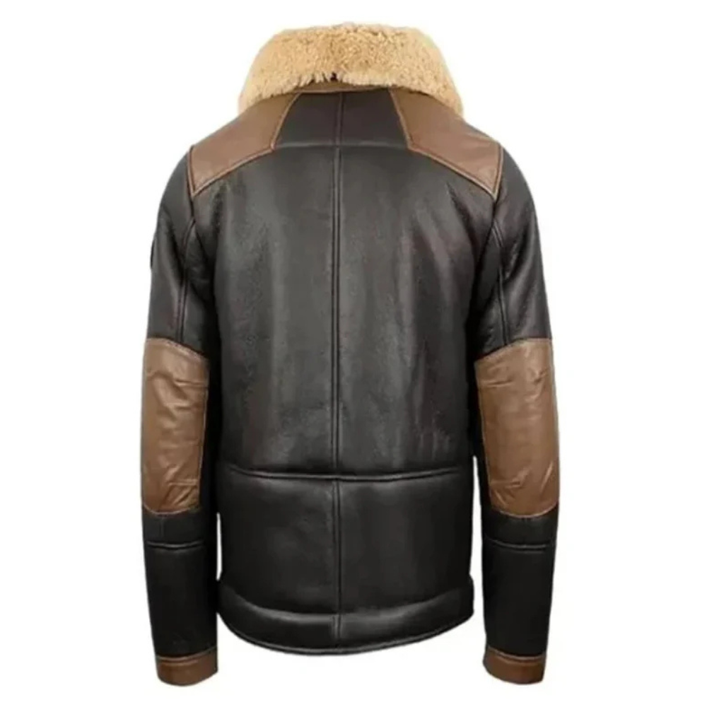 B3 Chocolate Shearling Bomber