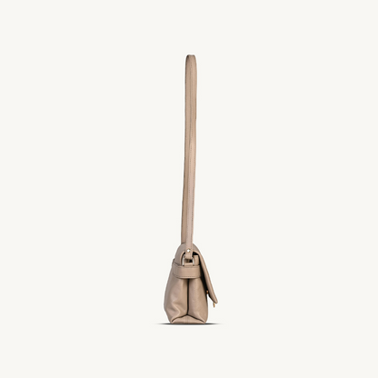 Beige City Flap Crossbody