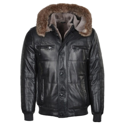 Black Wolf Shearling Jacket