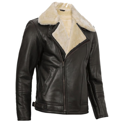 Black Alpha Faux Shearling Jacket