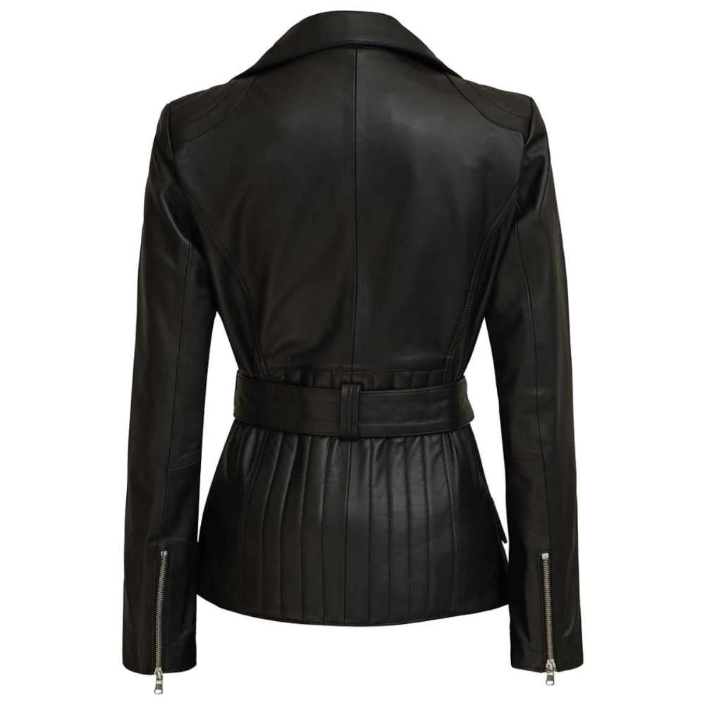 Black Belted Biker Jacket