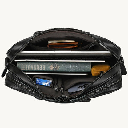 Black Leather Executive Briefcase