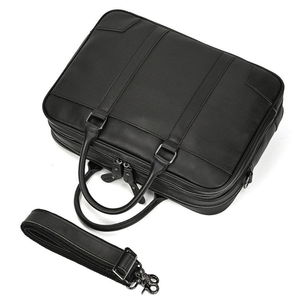 Black Leather Executive Briefcase