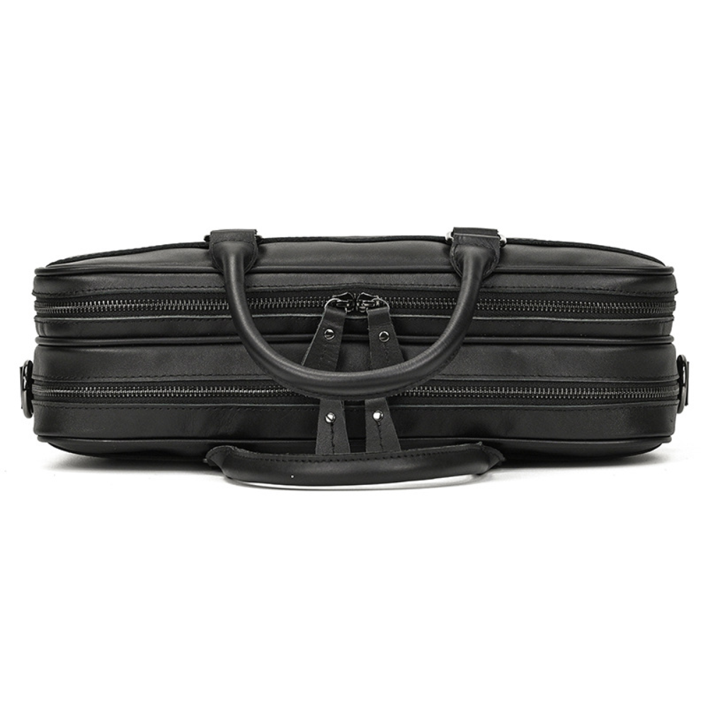 Black Leather Executive Briefcase