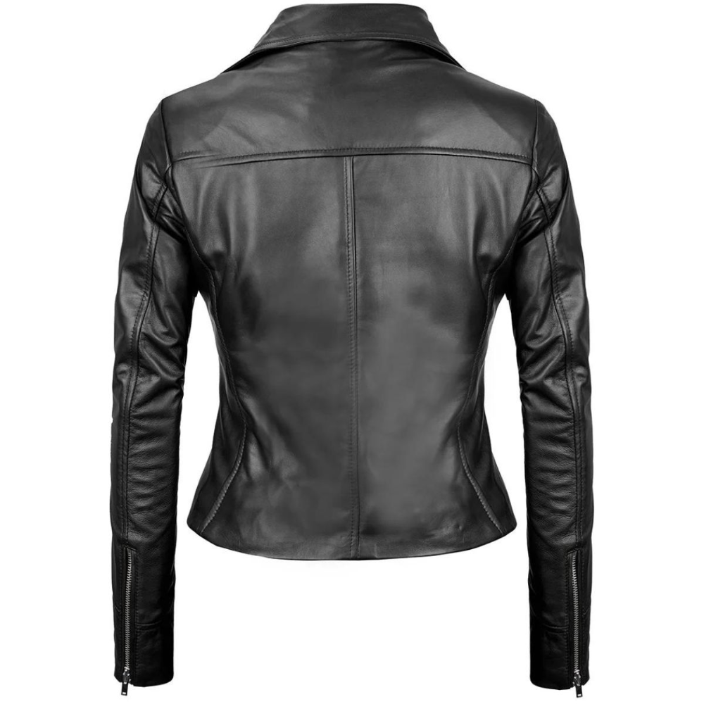 Black Obsidian Biker Jacket