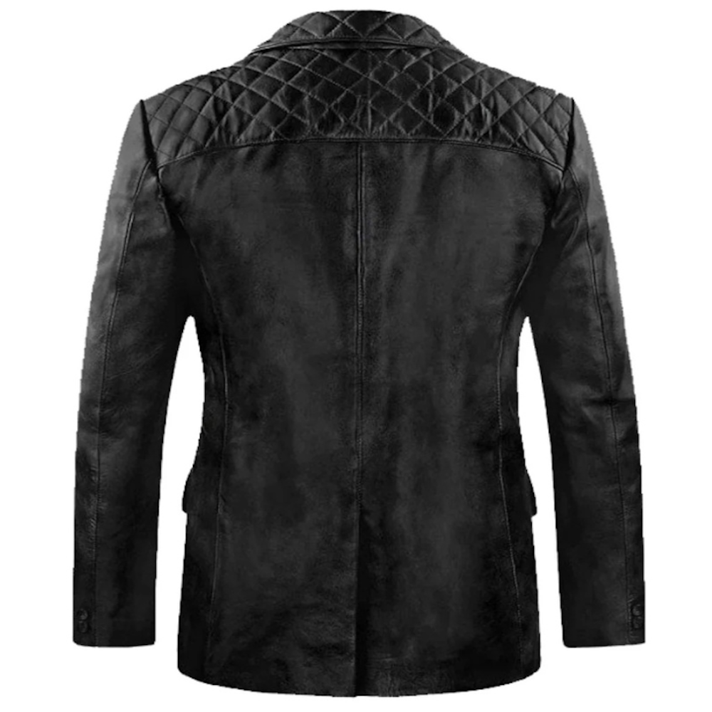 Black Quilted Valor Blazer