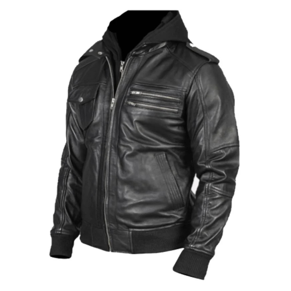 Black Recon Hooded Jacket