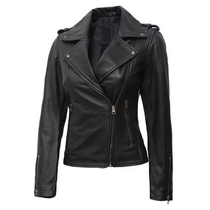 Black Tranquil Biker Jacket