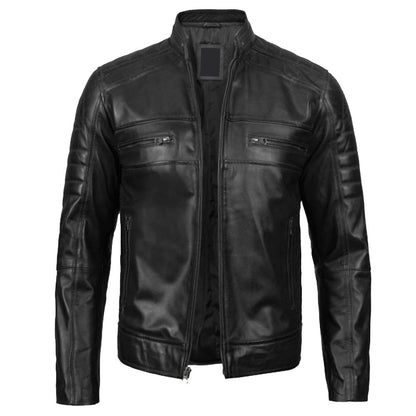 Black Valor Biker Jacket