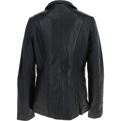Black Visionary Leather Blazer