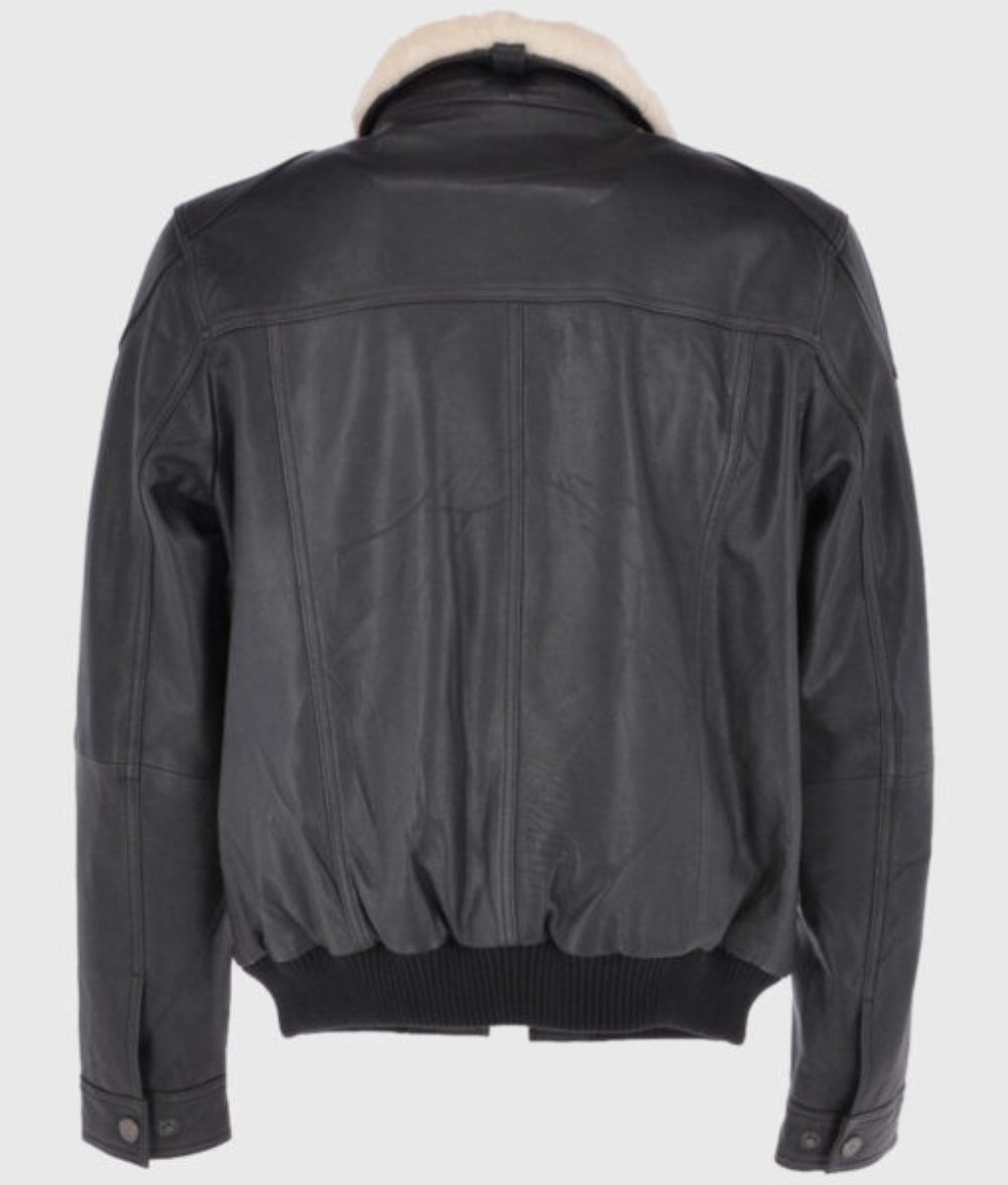 Black Vortex Bomber Jacket