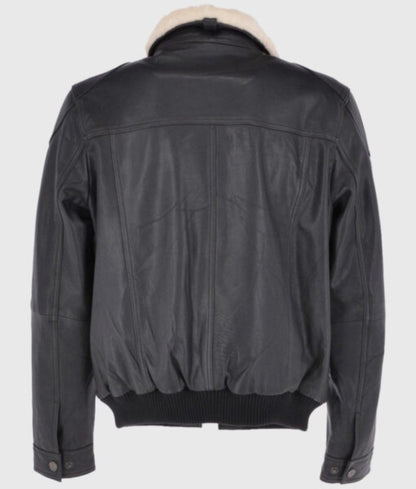 Black Vortex Bomber Jacket