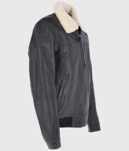 Black Vortex Bomber Jacket