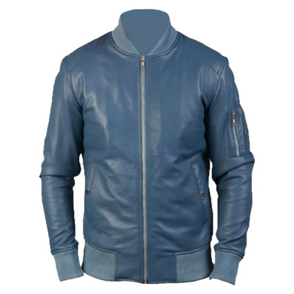 Blue Comet Bomber Jacket