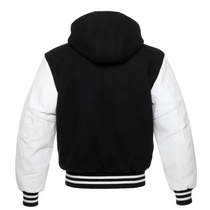 Bold Black & White Varsity Jacket