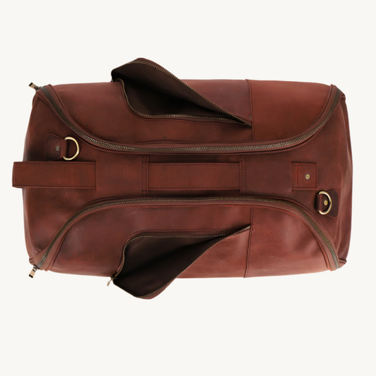 Brown Adventure  Leather Duffle