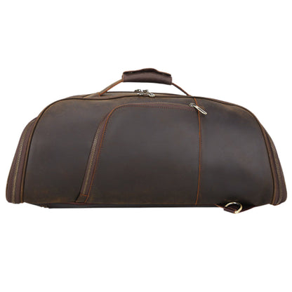 Brown Adventure Duffle Leather Backpack