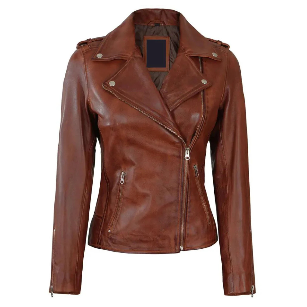 Brown Arcane Biker Jacket