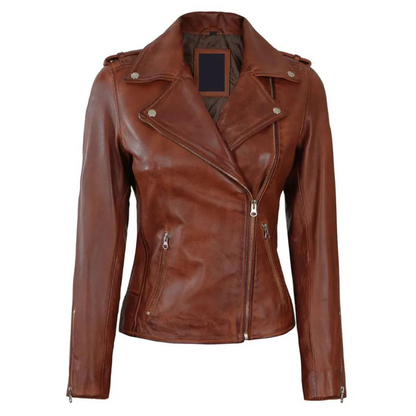 Brown Arcane Biker Jacket