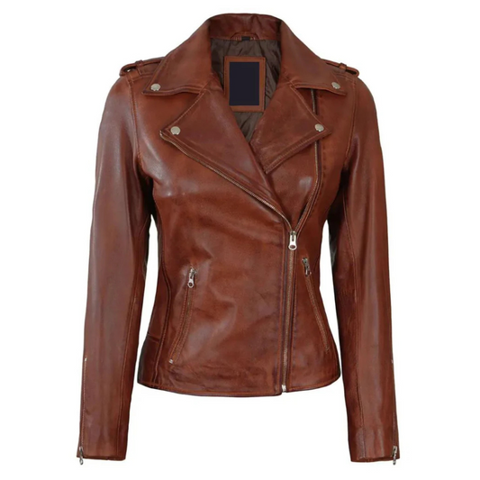 Brown Arcane Biker Jacket