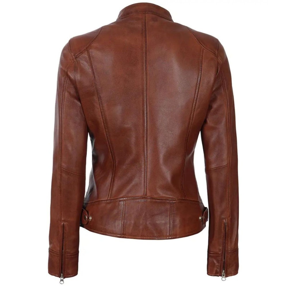 Brown Aurora Biker Jacket