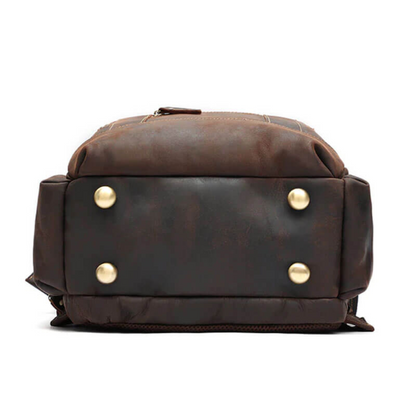 Brown Classic Leather Backpack