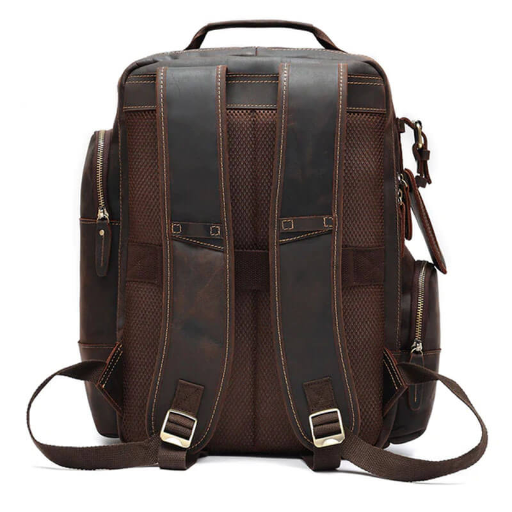 Brown Classic Leather Backpack