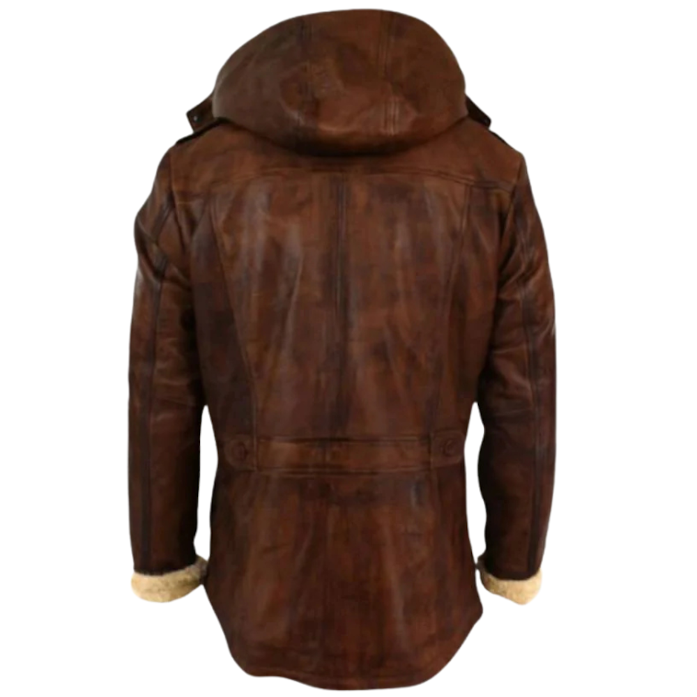 Brown Coyote Hooded Jacket