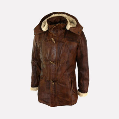 Brown Coyote Hooded Jacket