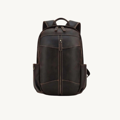 Brown-Damrie-Leather-Backpack