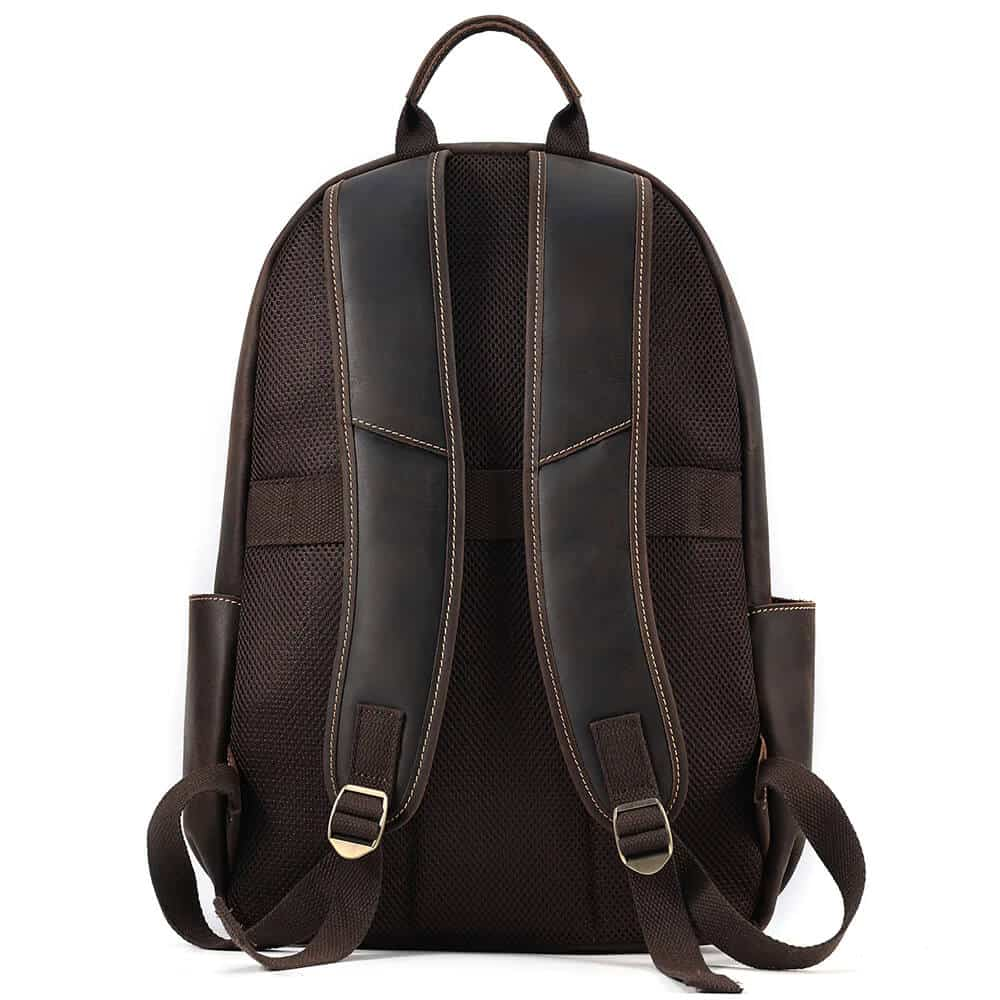 Brown Damrie Leather Backpack