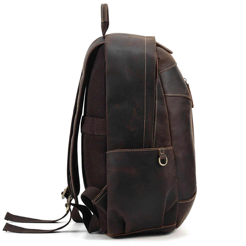 Brown Damrie Leather Backpack